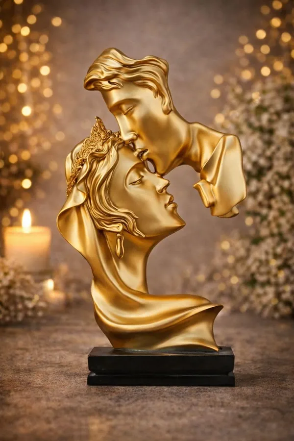Resin_Abstract_Kiss_Couple_Statue