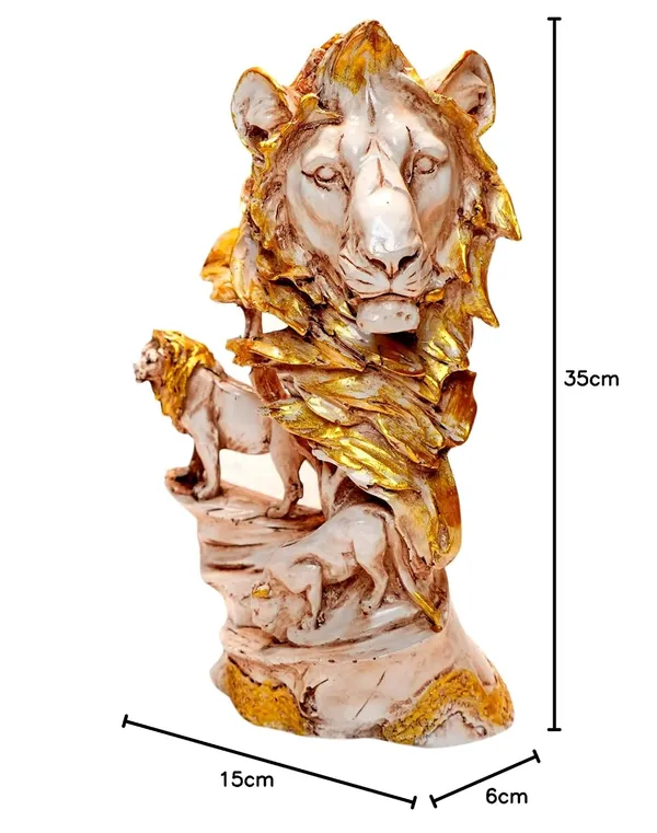 Lion_Family_Resin_Figurine
