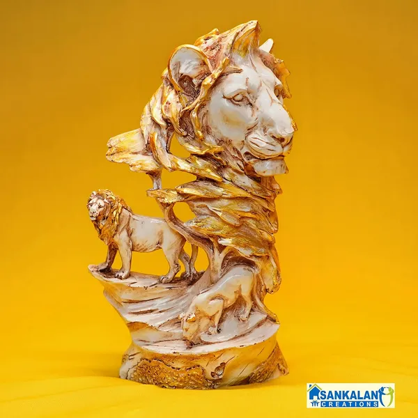 Lion_Family_Resin_Figurine