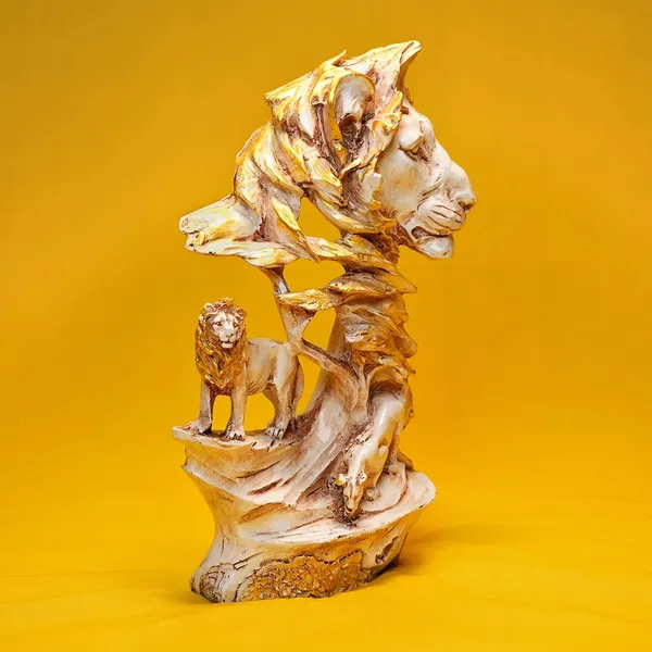 Lion_Family_Resin_Figurine