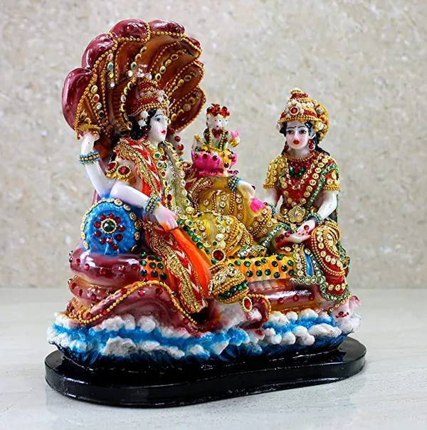 Vishnu_Lakshmi_Resin_Idol
