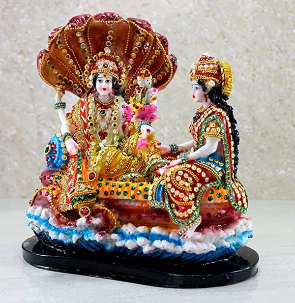Vishnu_Lakshmi_Resin_Idol