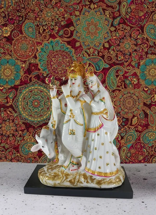 Radha_Krishna_With_Cow_Idol_Statue