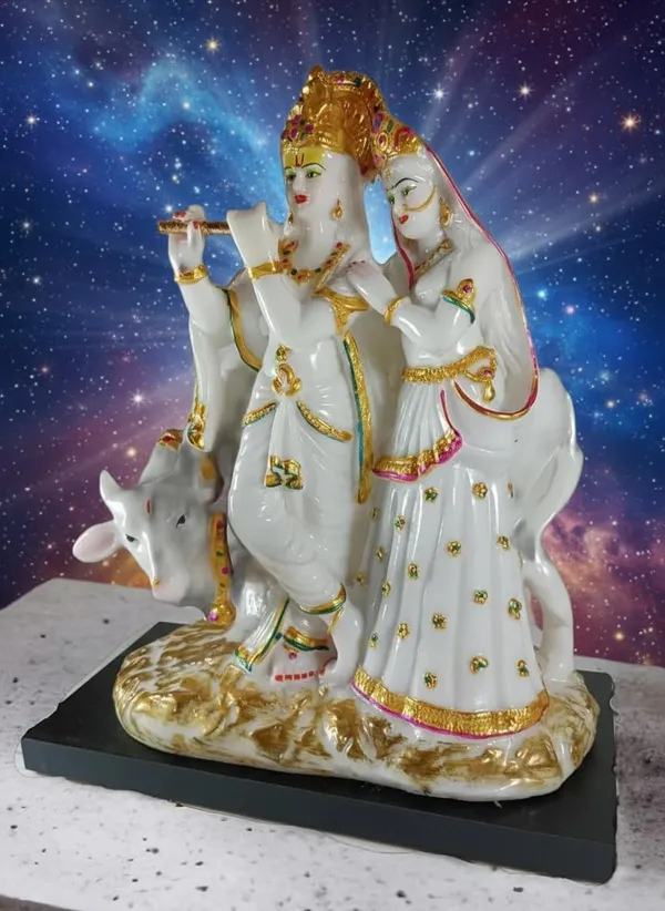 Radha_Krishna_With_Cow_Idol_Statue