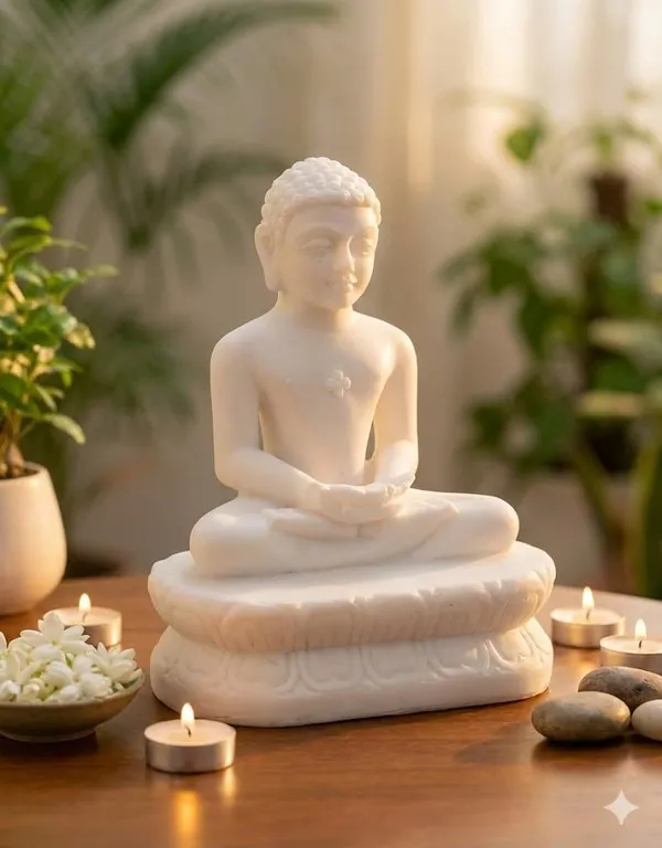 Mahavir_Jain_Marble_Statue