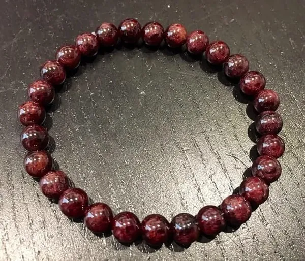 Garnet_Gemstone_Beaded_Bracelet