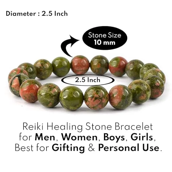 Unakite_Gemstone_Bead_Bracelet