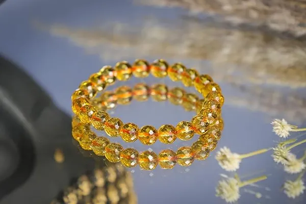 Citrine_Crystal_Beaded_Stretch_Bracelet