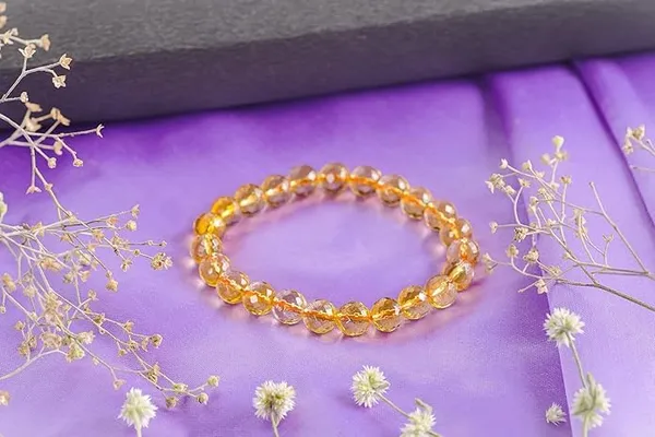 Citrine_Crystal_Beaded_Stretch_Bracelet