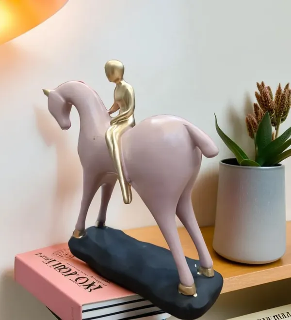 Horse_Figurine_With_Rider_Sculpture