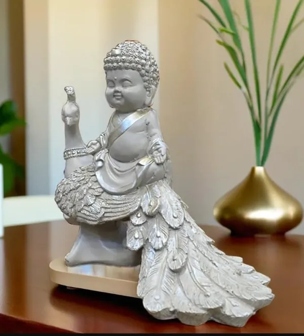 Buddha_Statue_With_Peacock_Resin_Figurine
