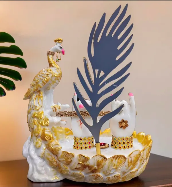 Decorative_Krishna_Hand_With_Shell_Design_And_Crown