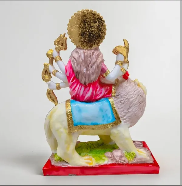 Durga_Idol_On_Lion_Resin_Statue
