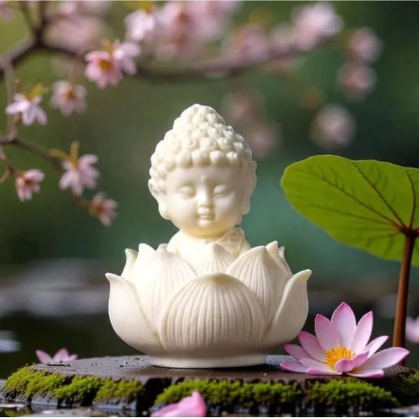 Buddha_Figurine_In_Lotus_Flower