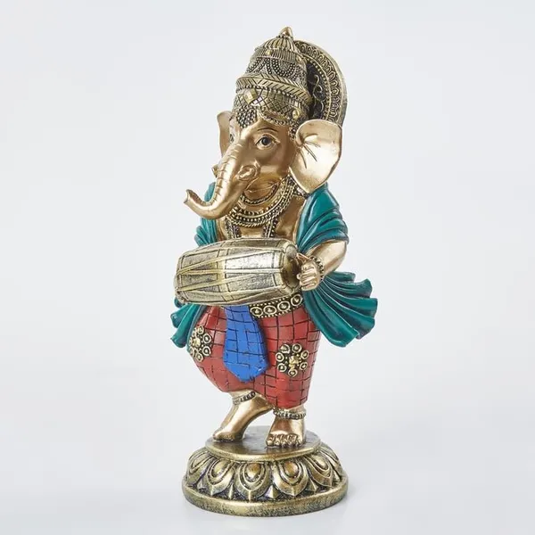 Ganesha_Musician_Figurines_Resin_Idol