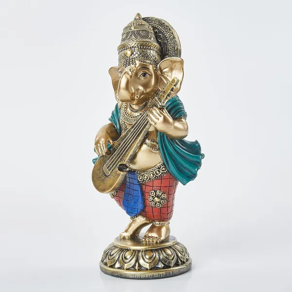 Ganesha_Musician_Figurines_Resin_Idol