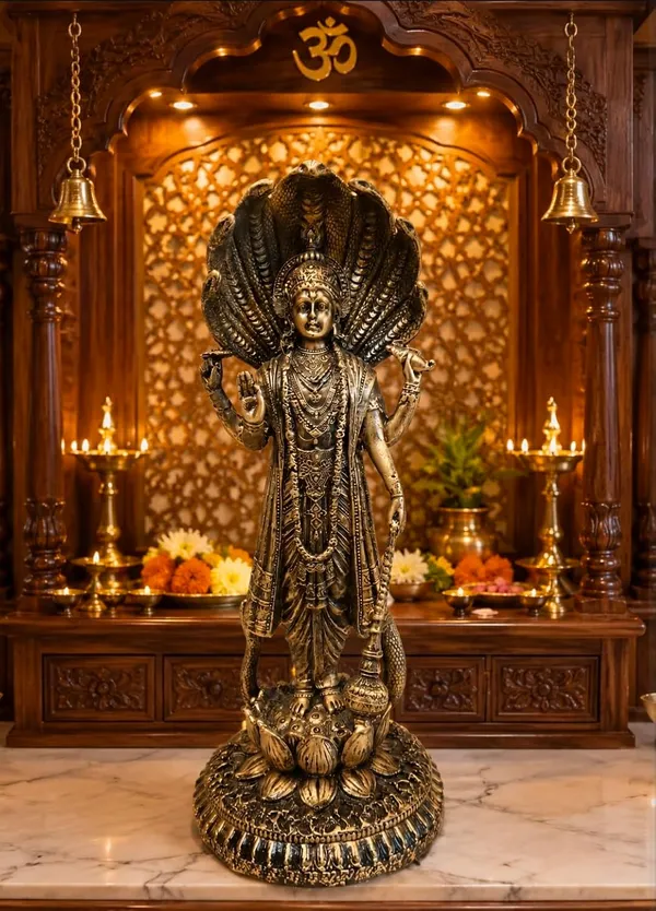 Resin_Lord_Vishnu_Statue_With_Sheshnag