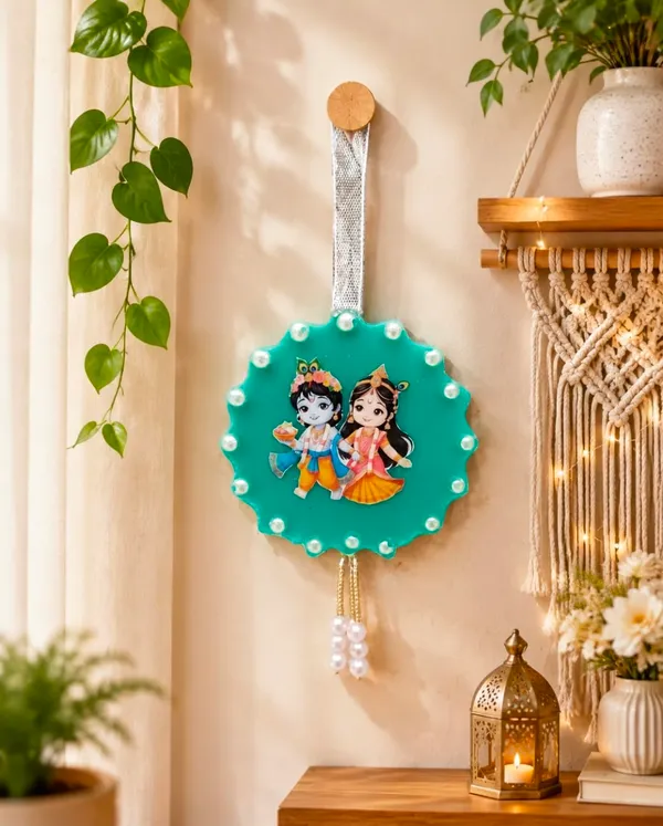Radha_Krishna_Car_Mirror_Hanging_Ornament