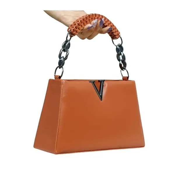 Women_S_Structured_Handbag_With_Chain_Strap