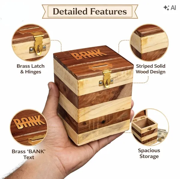 Wooden_Piggy_Bank_With_Brass_Lock