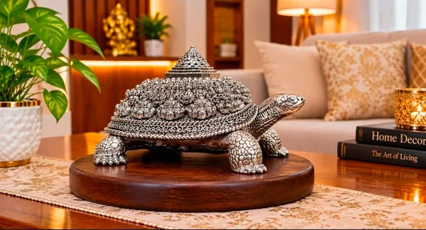Tortoise_Figurine_With_Deity_Idol_On_Wooden_Base_Silver_Tortoise_Figurine_With_Idol_On_Wooden_Base