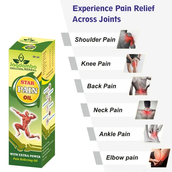 Star_Pain_Relief_Oil_Best_Ayurvedic_Herbal_Pain_Oil_In_India_Jagdamba_Herbal_100_Ml