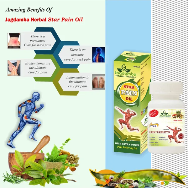 Star_Pain_Oil_100ml_Star_Pain_Tablet_120_Tablets_Combo_Jagdamba_Herbal