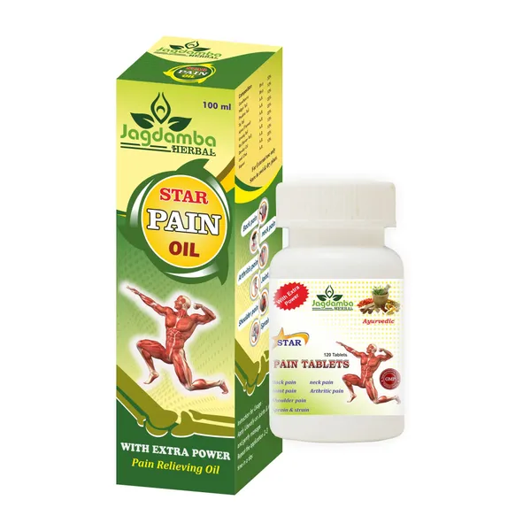 Star_Pain_Oil_100ml_Star_Pain_Tablet_120_Tablets_Combo_Jagdamba_Herbal
