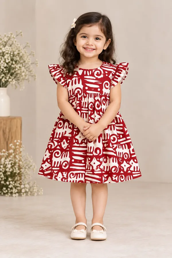 Red_Printed_Fit_And_Flare_Dress_for_Girls