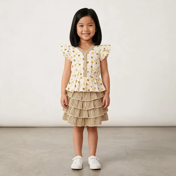 White_And_Yellow_Printed_Tiered_Dress_for_Girls
