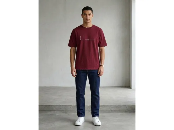 Maroon_Casual_Fit_T-Shirt_for_Men