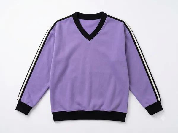 Purple_V_Neck_Full_Sleeve_Sweatshirt_for_Women