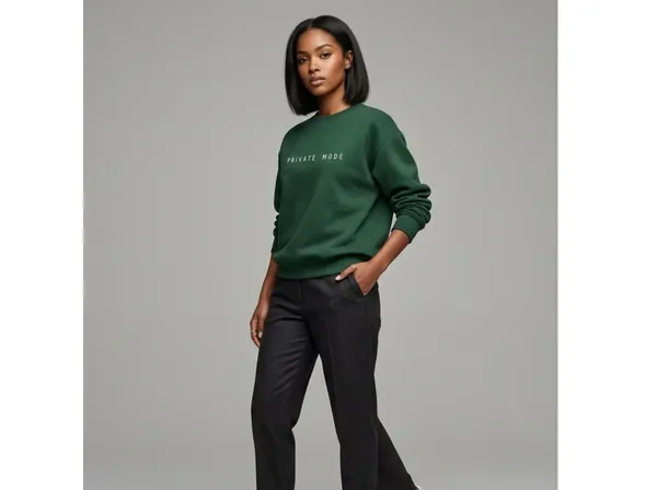 Green_Casual_Sweatshirt_for_Men_And_Women
