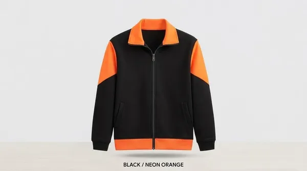 Black_And_Neon_Orange_Zip_Front_Jacket_for_Men