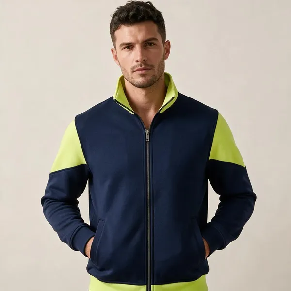 Navy_Colorblock_Zip_Jacket_For_Women
