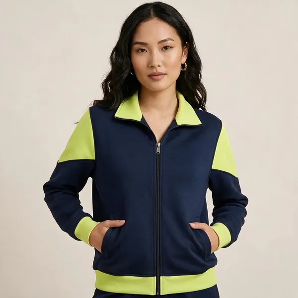 Navy_Colorblock_Zip_Jacket_For_Women