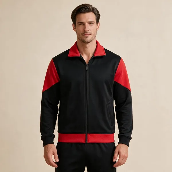 Black_And_Red_Zip_Front_Jacket_For_Men
