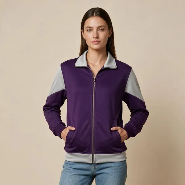 Purple_Colorblock_Zip_Up_Jacket_For_Men