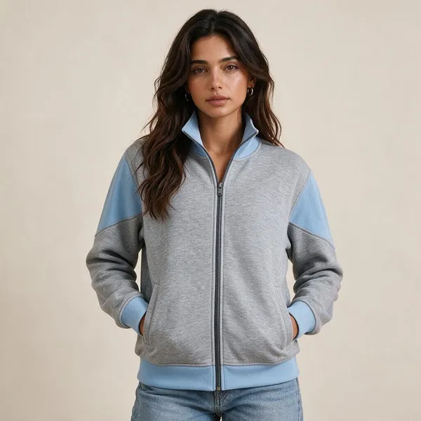 Grey_Full_Sleeve_Zip_Up_Jacket_For_Women
