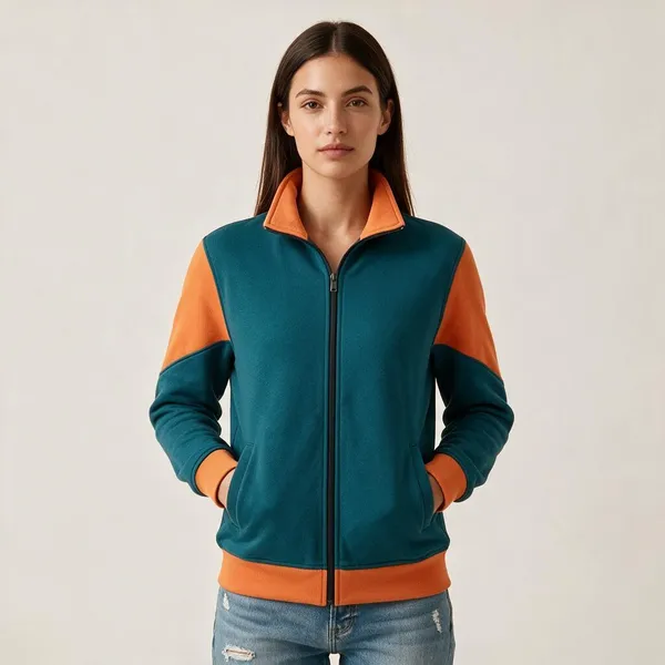 Teal_Color_Block_Zip_Jacket_For_Men