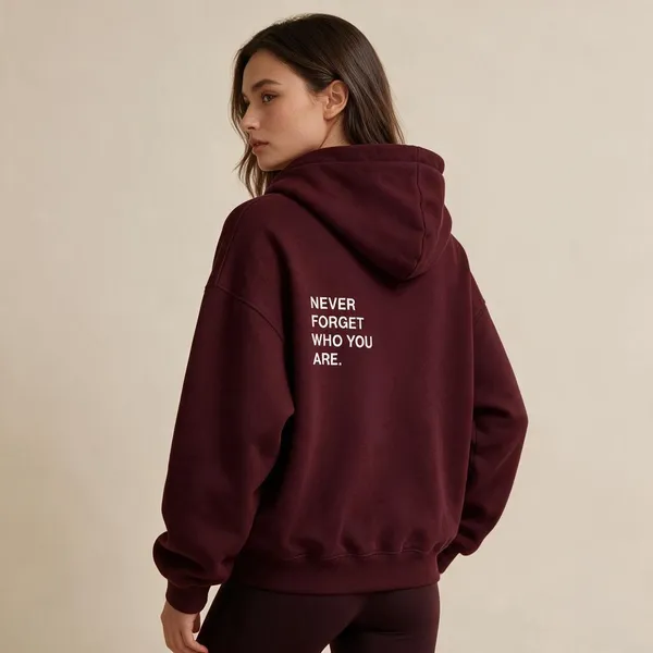 Maroon_Casual_Hoodie_For_Unisex