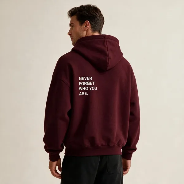 Maroon_Casual_Hoodie_For_Unisex