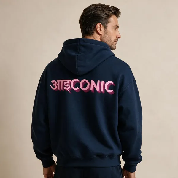 Navy_Casual_Pullover_Hoodie_For_Men