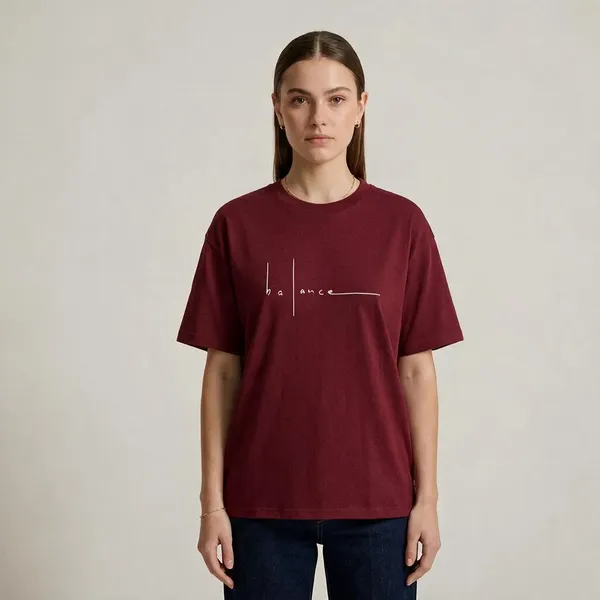 Maroon_Casual_Fit_T_Shirt_For_Women