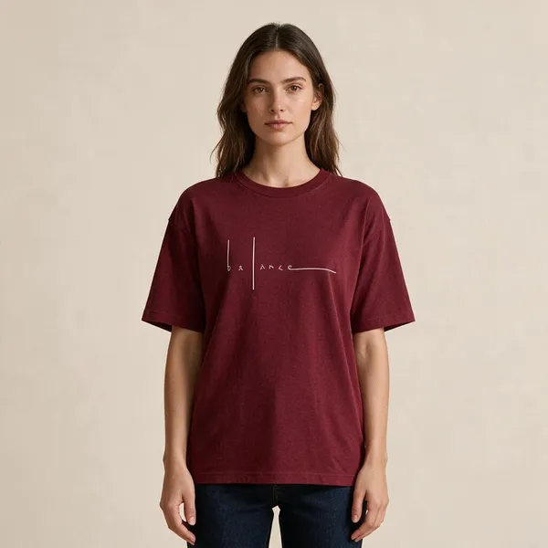 Maroon_Casual_Fit_T_Shirt_For_Men