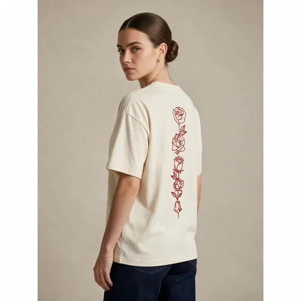 Cream_Casual_T_Shirt_For_Women