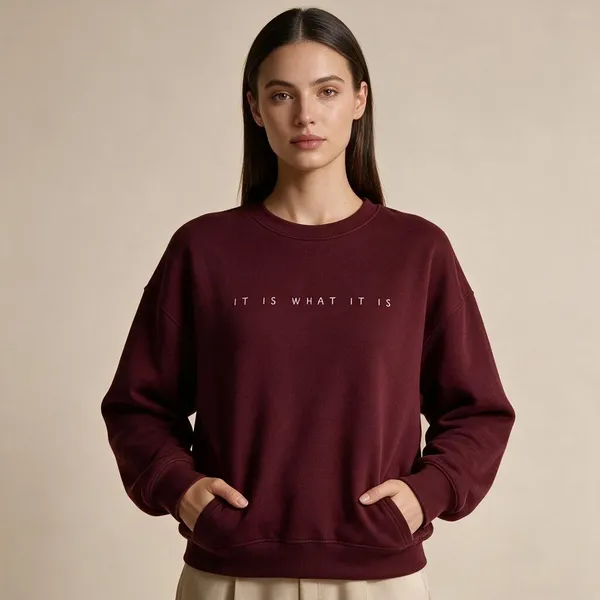 Burgundy_Crew_Neck_Sweatshirt_For_Men