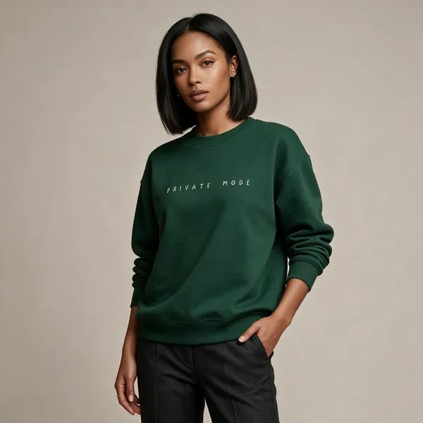 Green_Casual_Sweatshirt_For_Men_And_Women