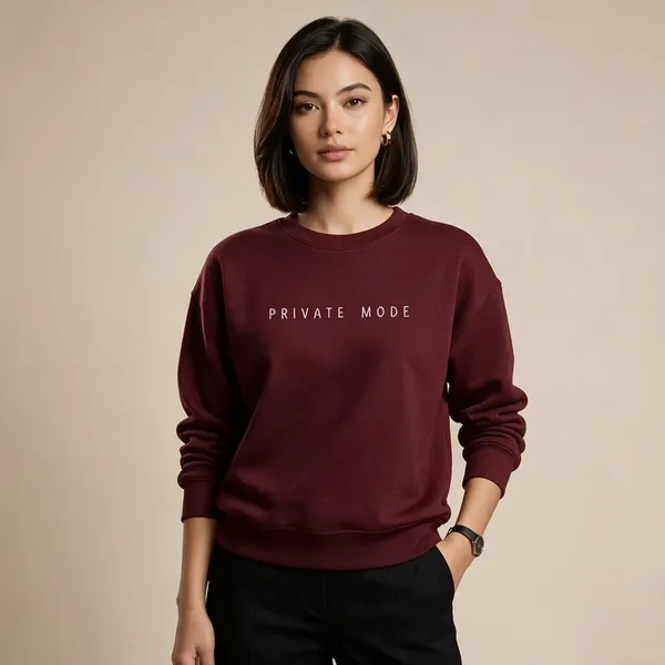 Maroon_Regular_Fit_Sweatshirt_For_Men