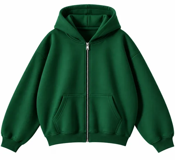 Green_Casual_Zip_Hoodie_for_Men